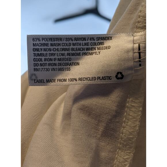 Happy Mama‎ Graphic Maternity Tank Top Ingrid Isabel Cream Pastel Layer Shirt XS - Picture 4 of 6